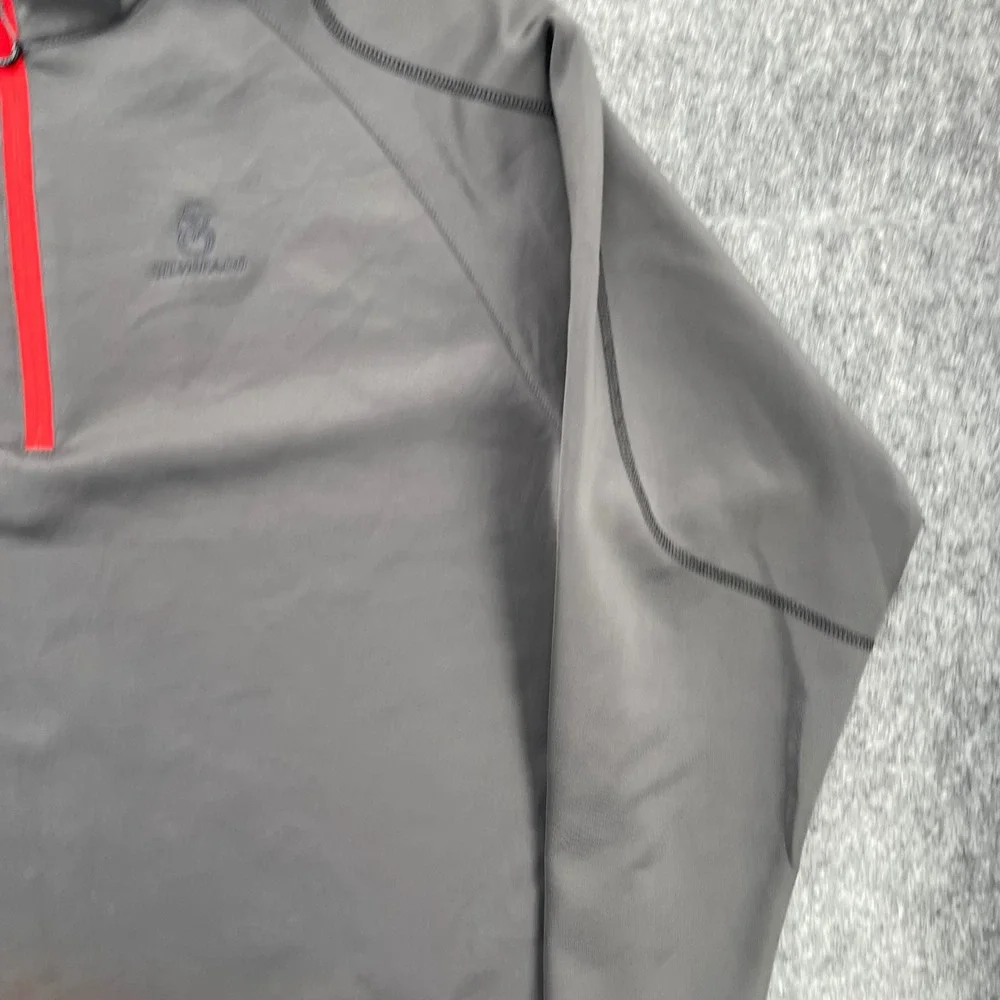 Sun Mountain Pullover Mens 2XL ThermalFlex 1/4 Zip Golf Gray Silverado Logo
